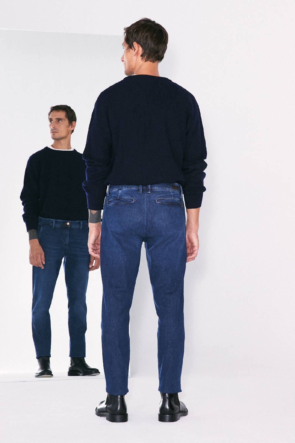 Jeckerson Chino tasca america in denim blu scuro Promozione Limitata