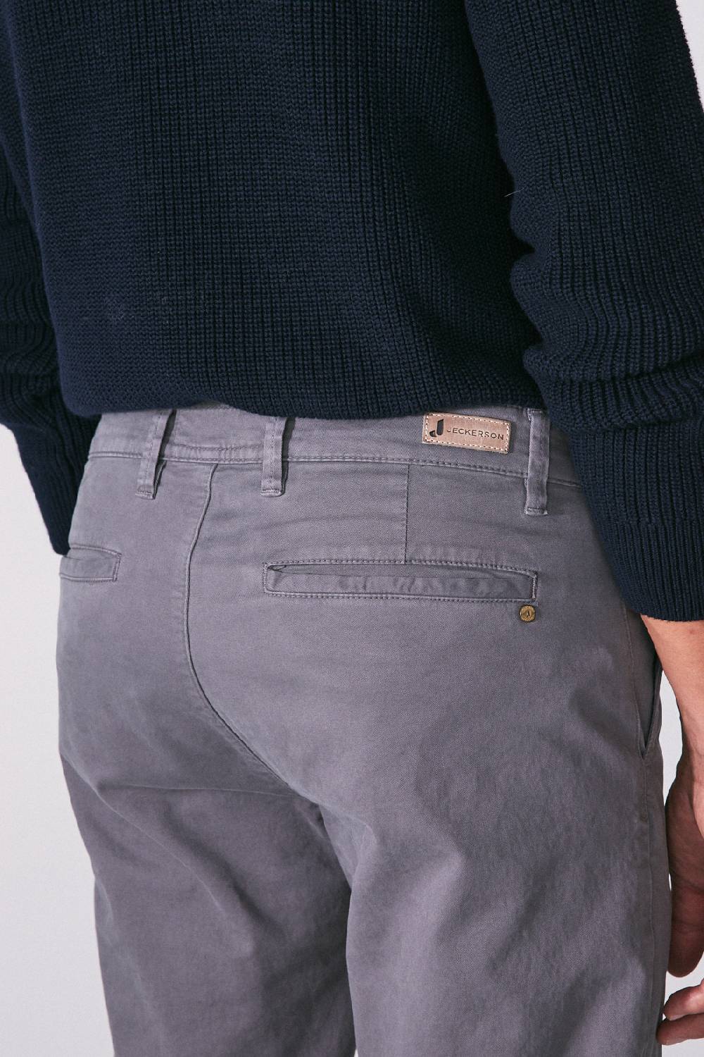 Jeckerson Chino slim fit in gabardina stretch Fino Al -60%