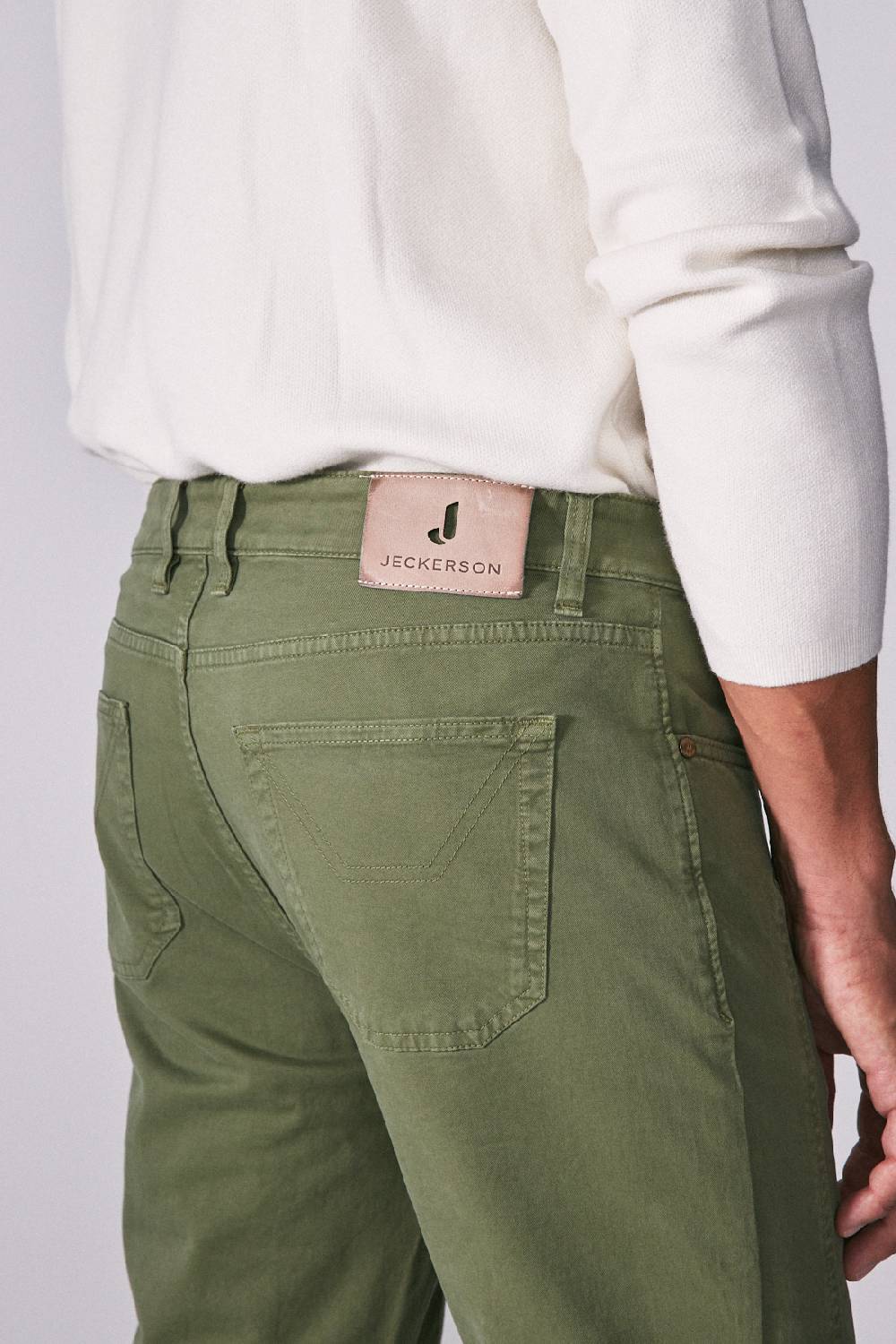 Jeckerson Pantalone slim fit con toppa Presa