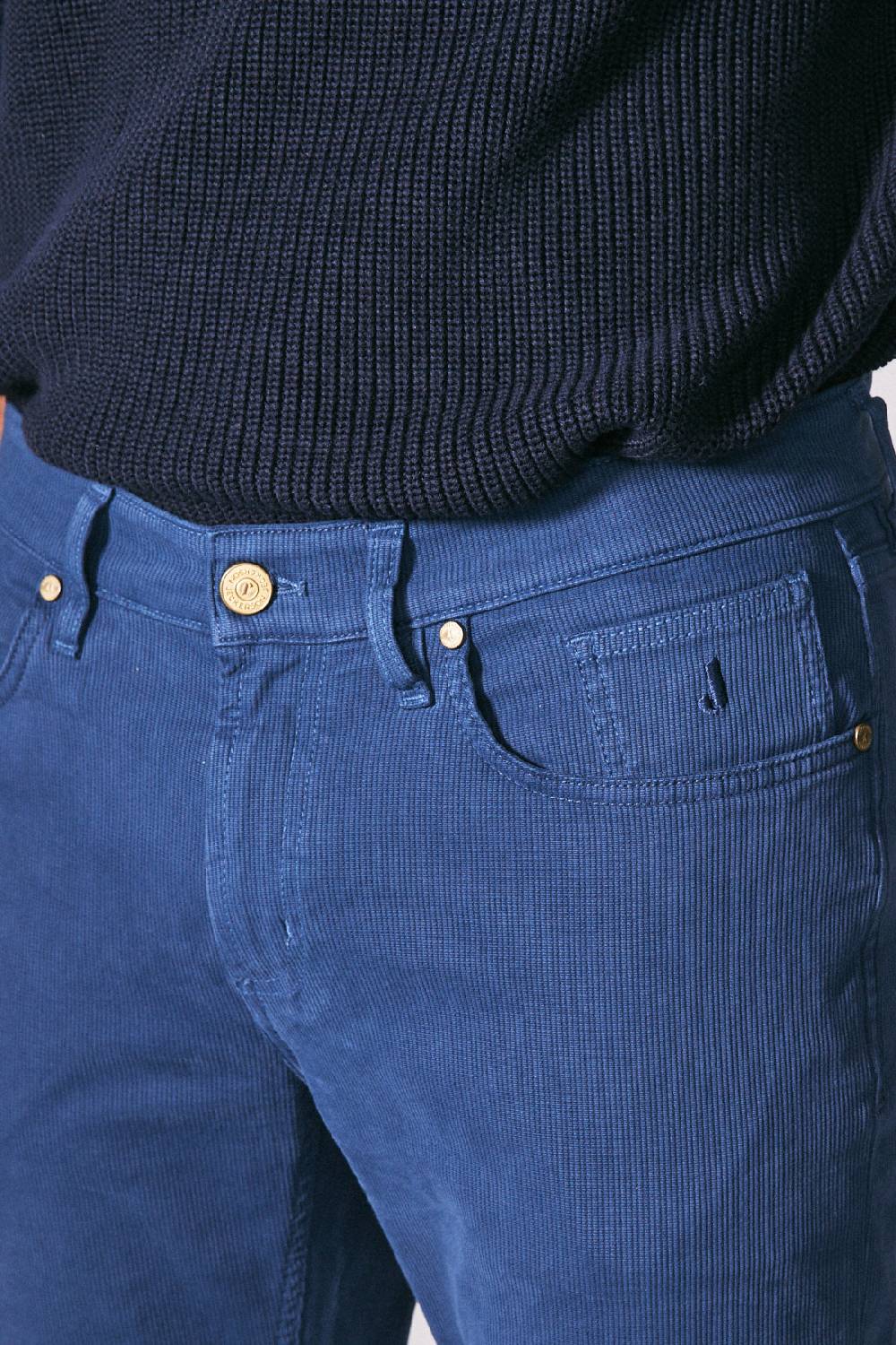 Jeckerson Pantalone slim fit in cotè de cheval Black Friday