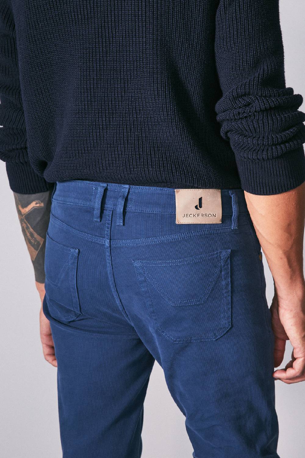 Jeckerson Pantalone slim fit in cotè de cheval Black Friday