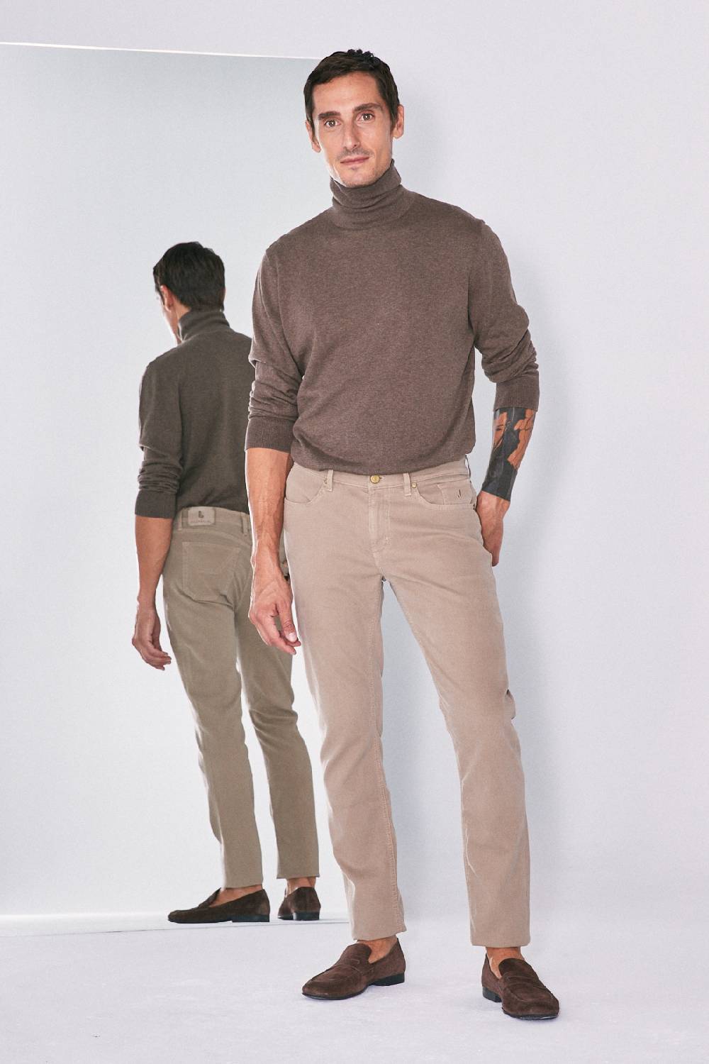 Jeckerson Pantalone slim fit in cotè de cheval Black Friday