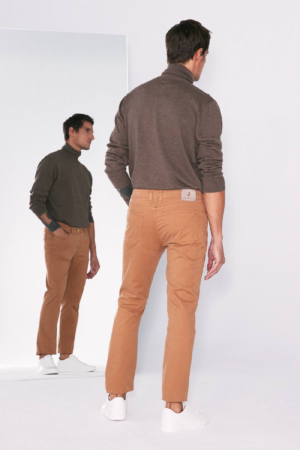 Jeckerson Pantalone slim in gabardina stretch Economico