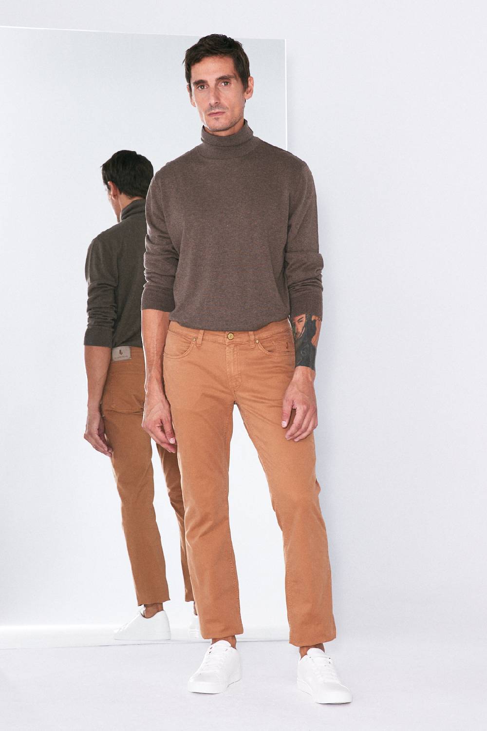 Jeckerson Pantalone slim in gabardina stretch Economico