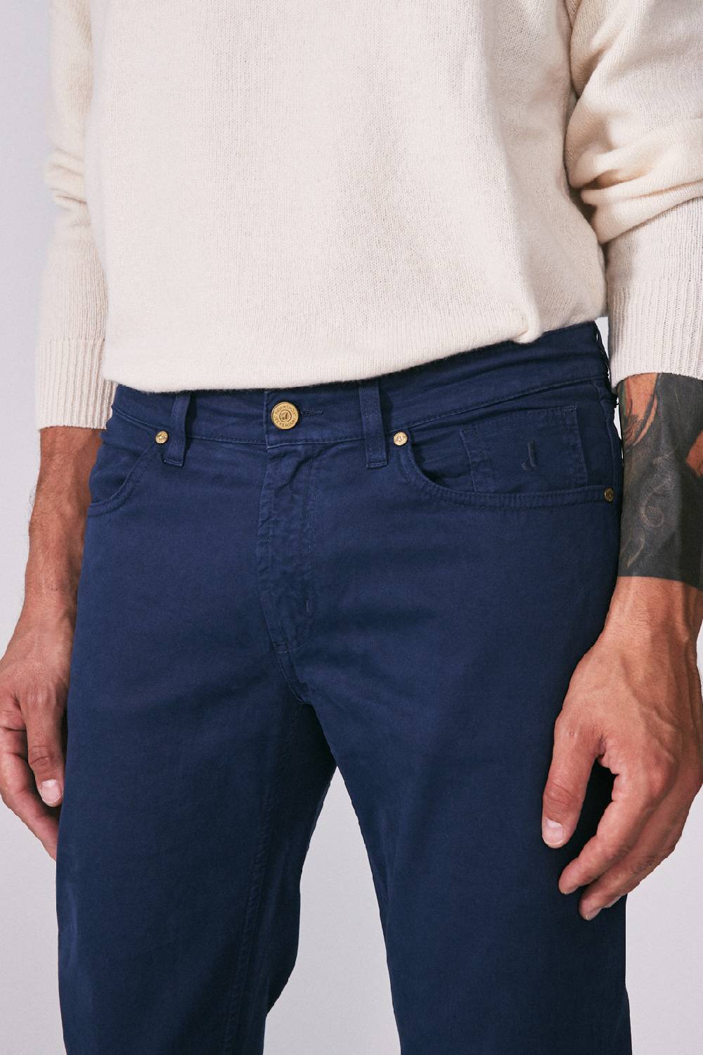 Jeckerson Pantalone slim in gabardina stretch Economico