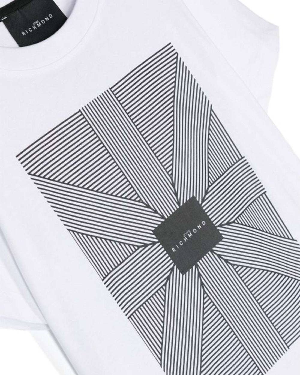 John Richmond kids T-shirt con grafica sul davanti In Linea