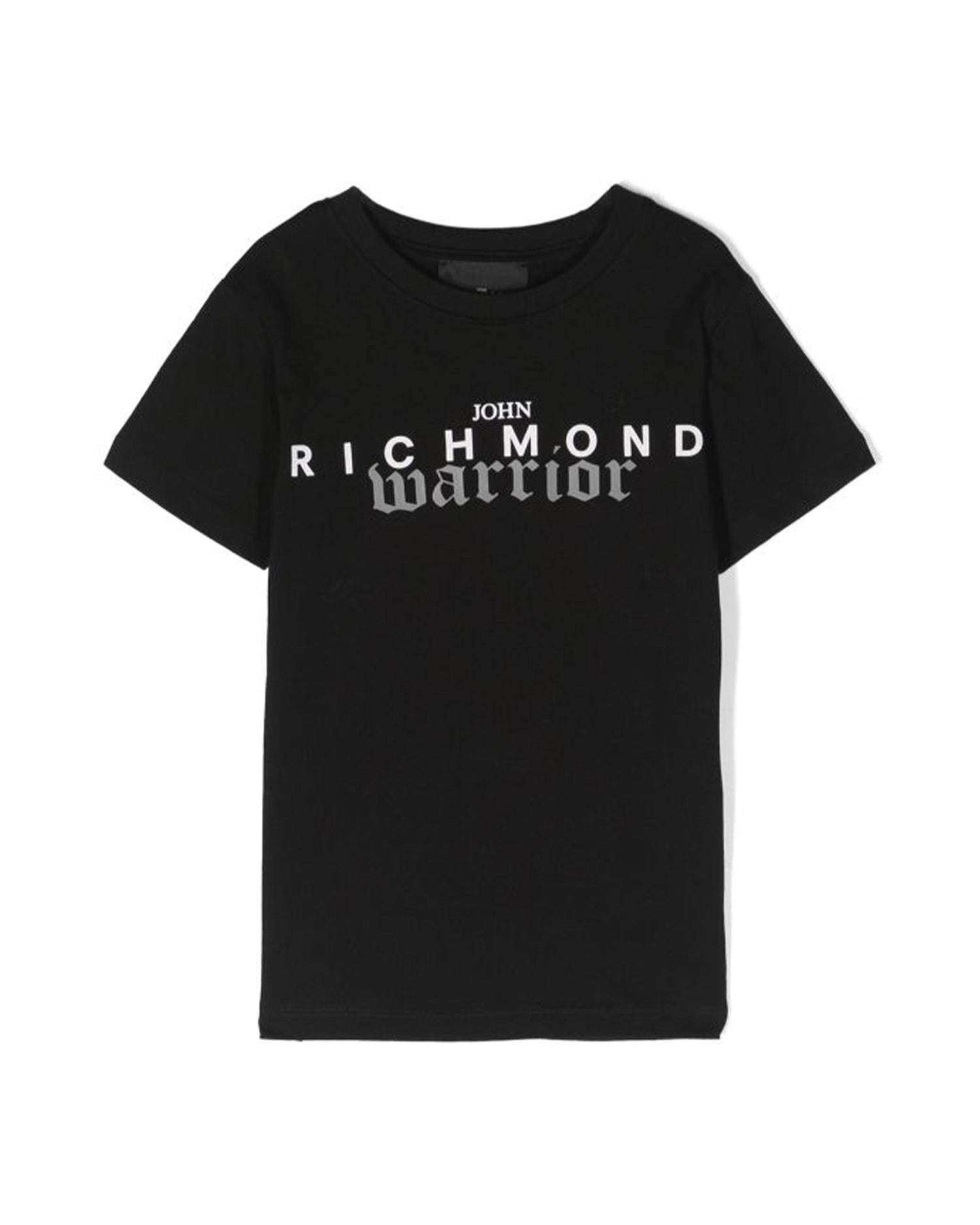 John Richmond kids T-shirt con logo sul davanti Promozione Limitata