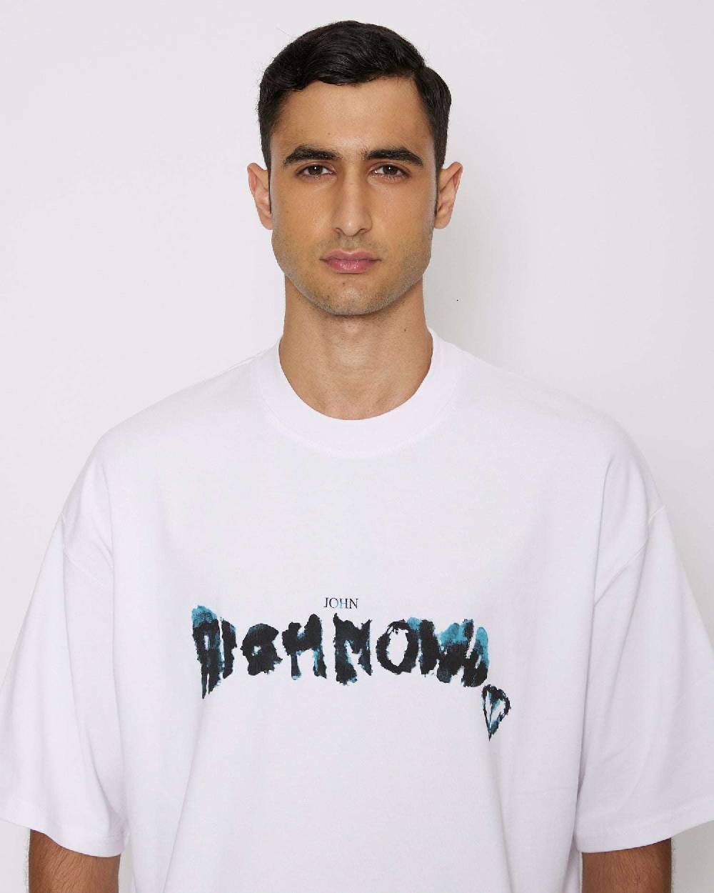 John Richmond T-shirt over con logo sul davanti Promozione