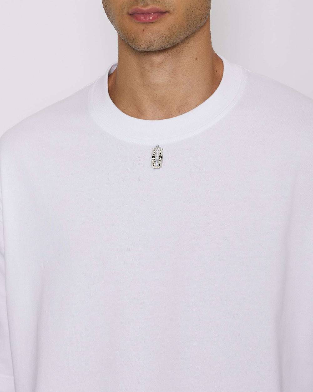 John Richmond T-shirt over con logo sul davanti Spedizione Gratuita