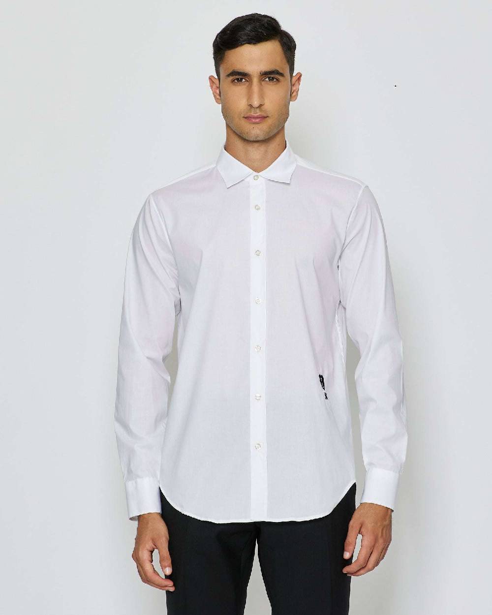 John Richmond Camicia con grafica sul davanti