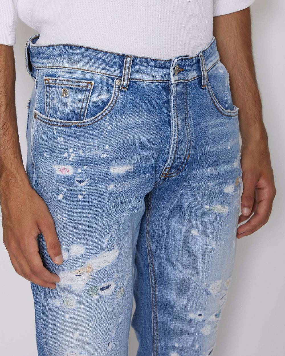 John Richmond Jeans slim con strappi sul davanti Fino Al -60%