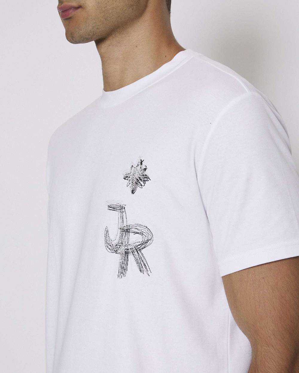 John Richmond T-shirt con logo JR sul davanti Sottocosto