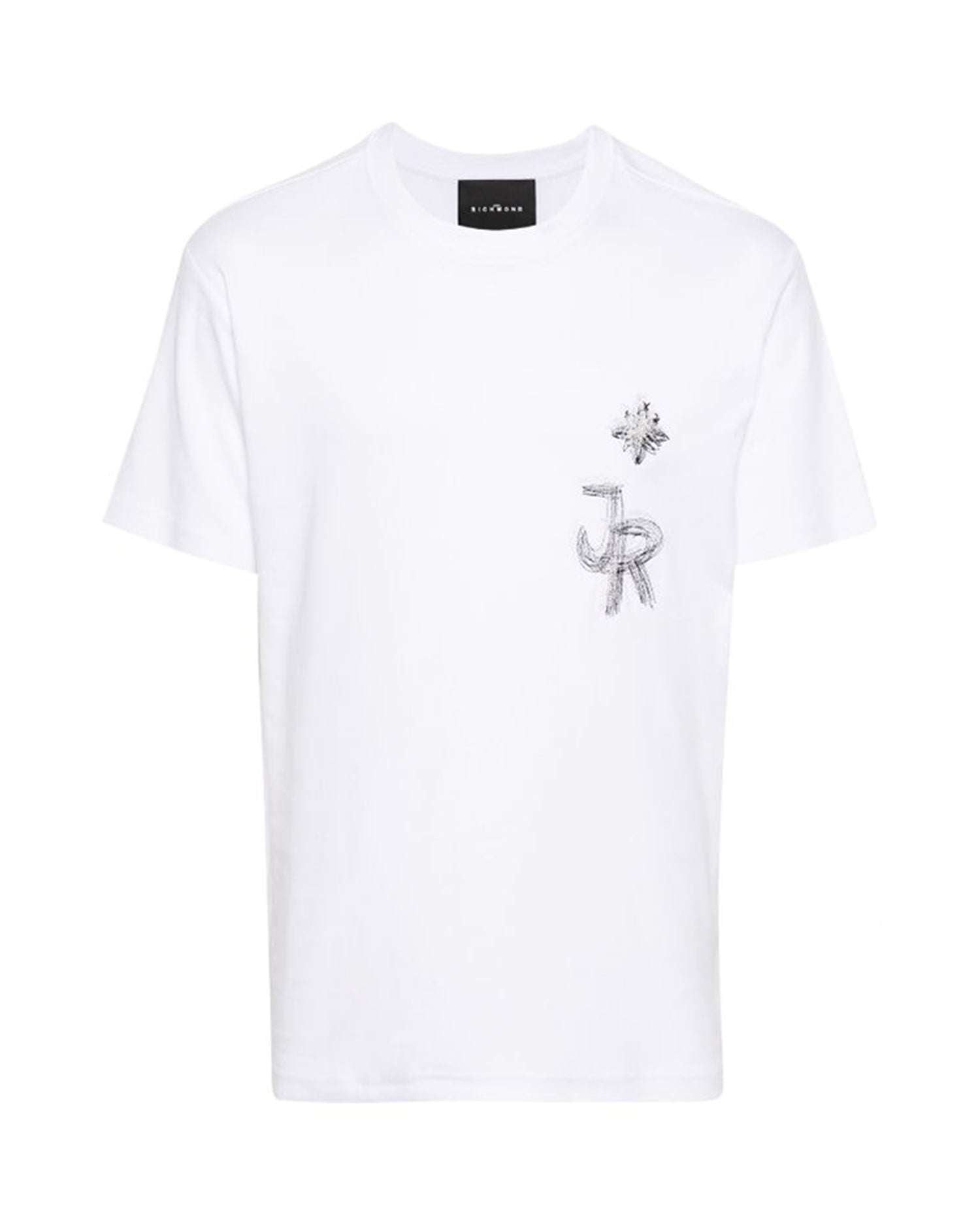 John Richmond T-shirt con logo JR sul davanti Sottocosto