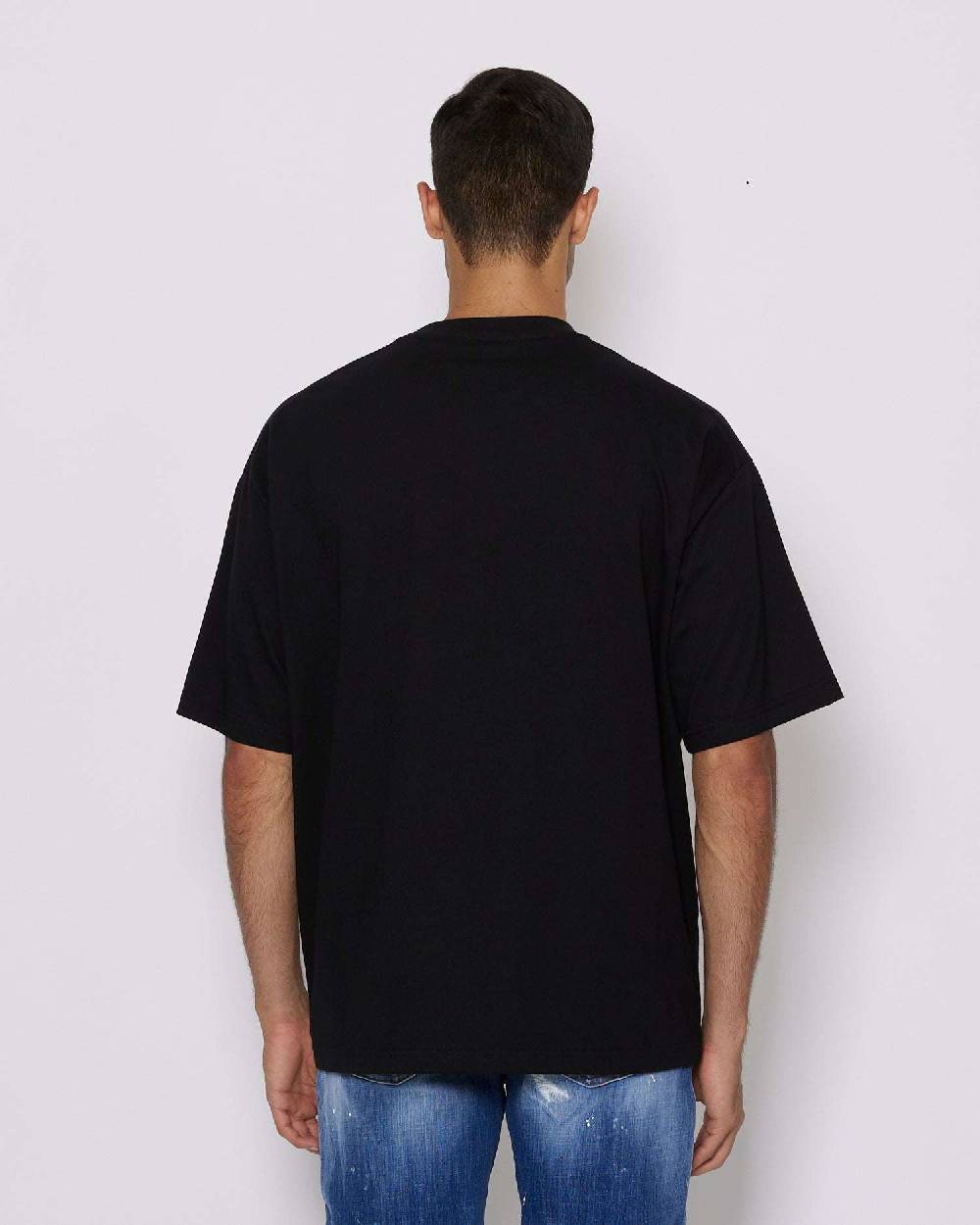 John Richmond T-shirt over con logo sul davanti Presa