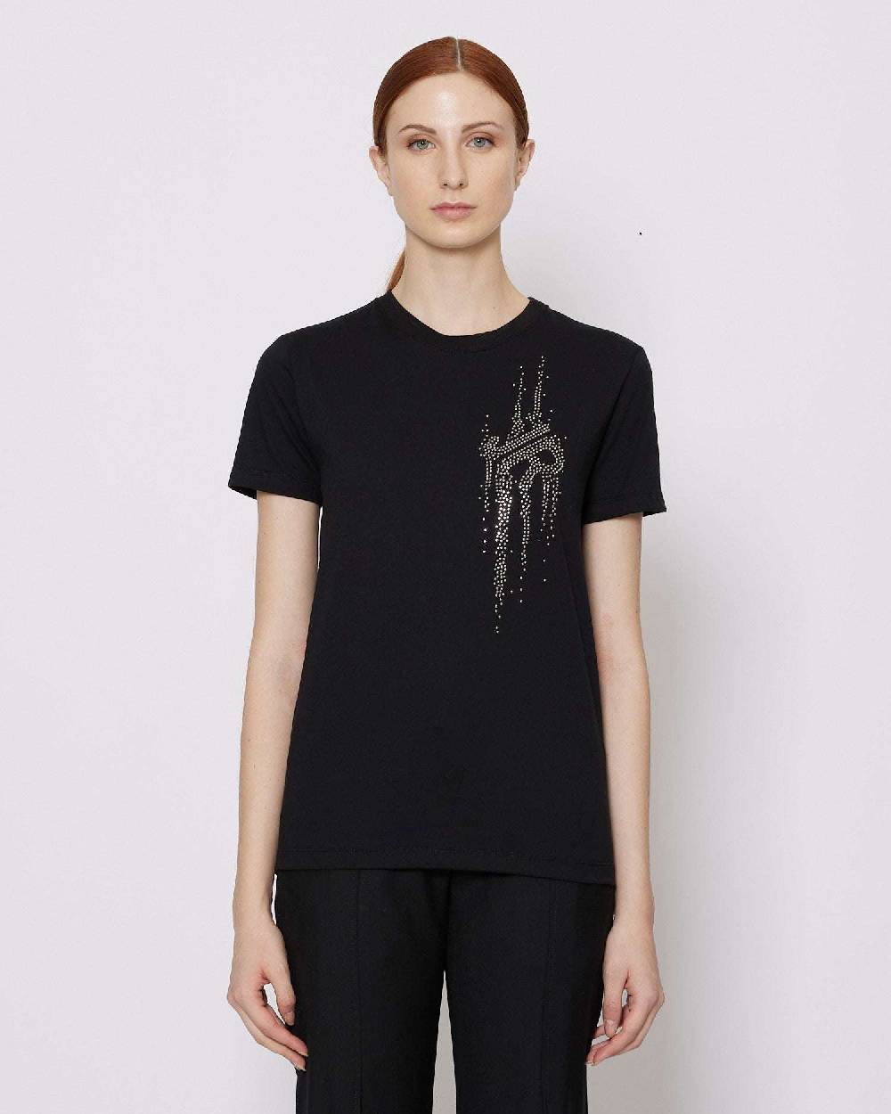 John Richmond T-shirt regolare con logo applicato sul davanti Outlet
