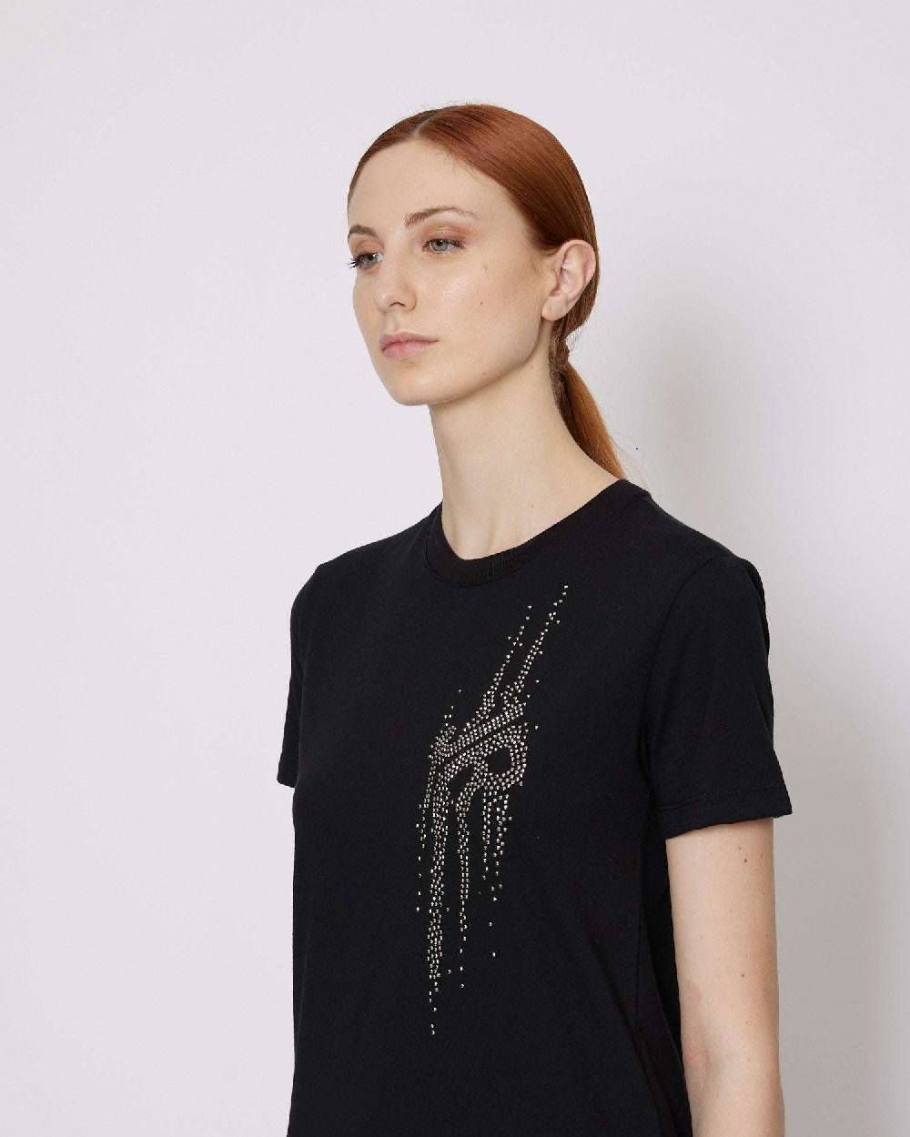 John Richmond T-shirt regolare con logo applicato sul davanti Outlet