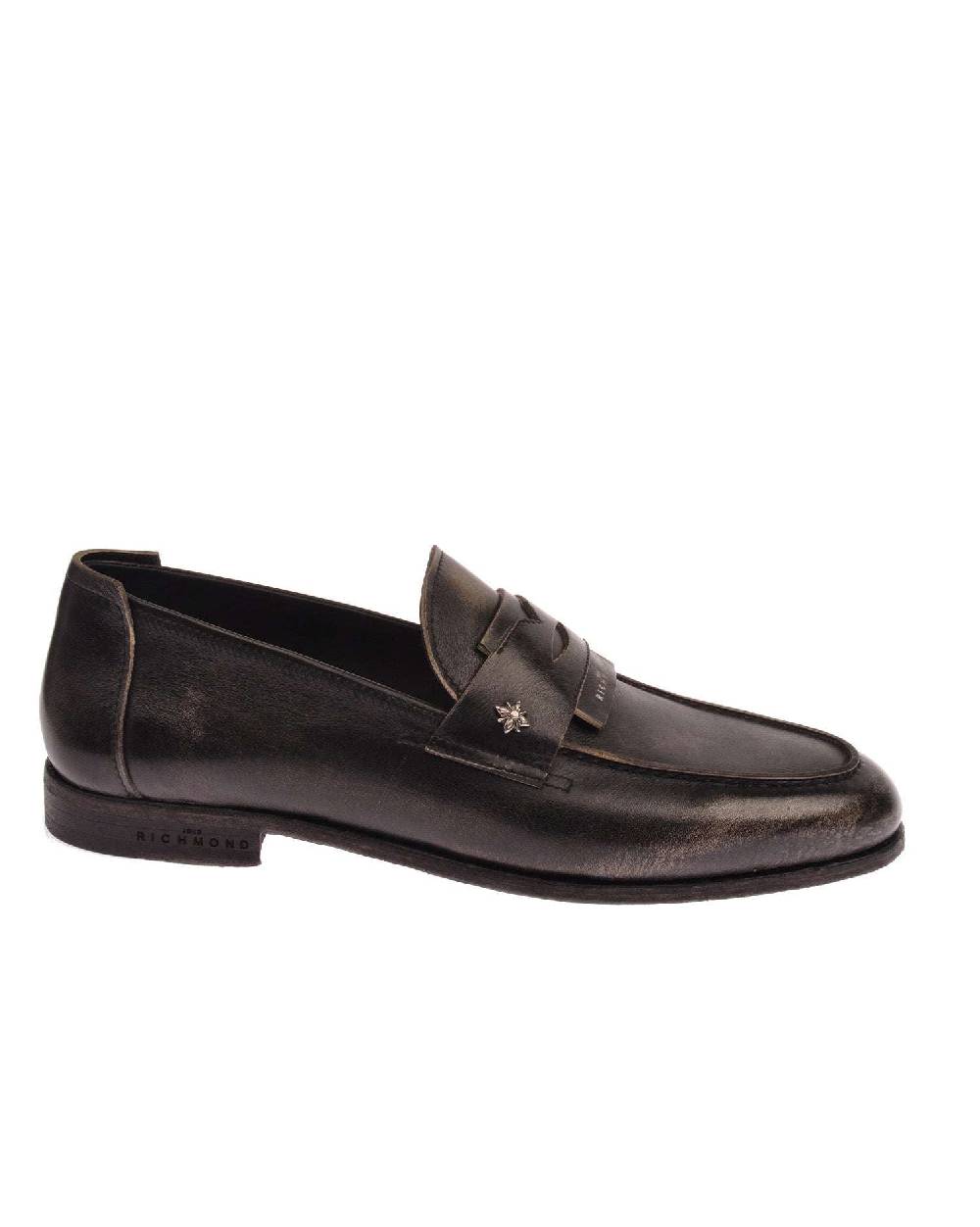 John Richmond Mocassino con etichetta logata in metallo In Linea