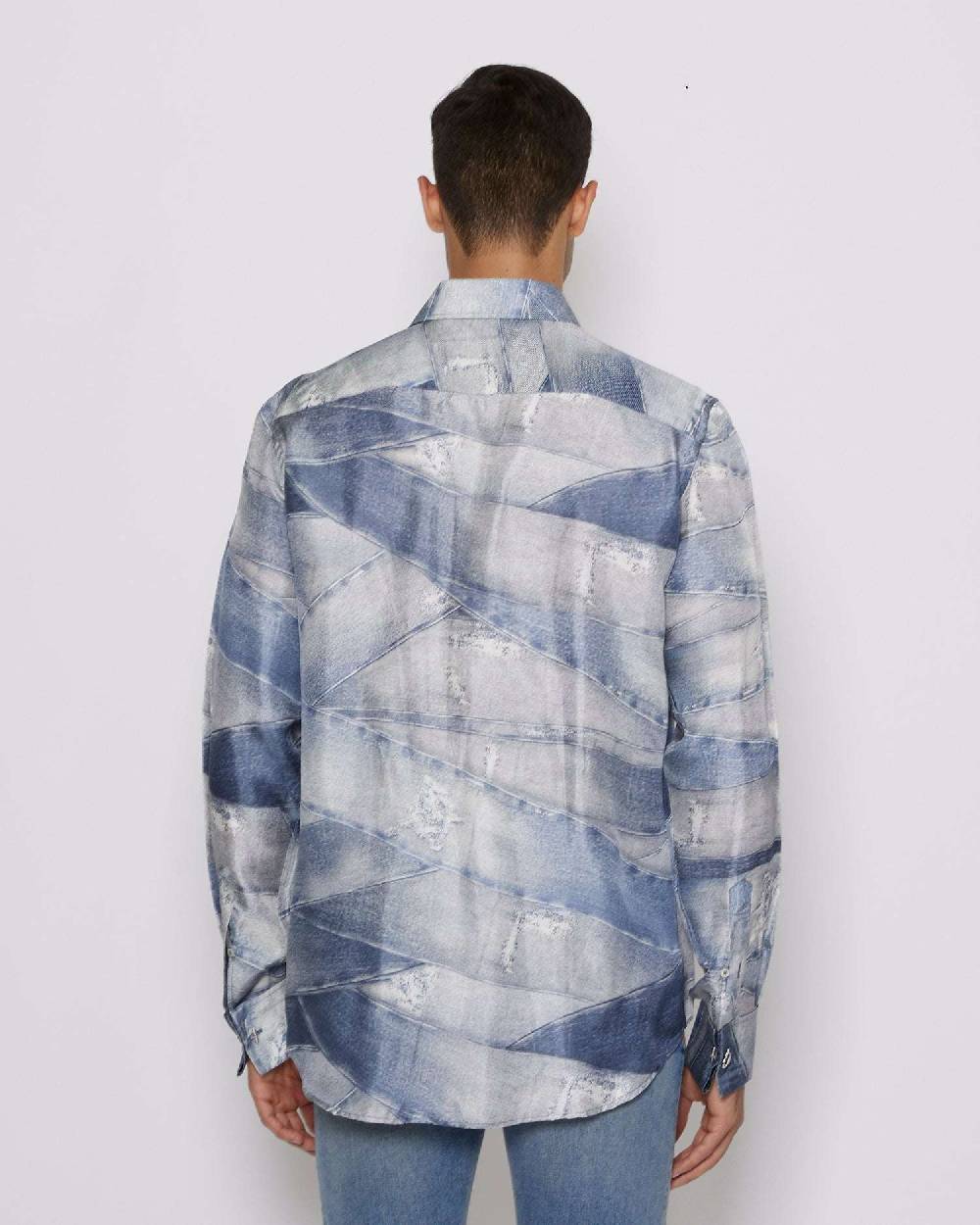 John Richmond Camicia con pattern tone sur tone Spedizione Gratuita