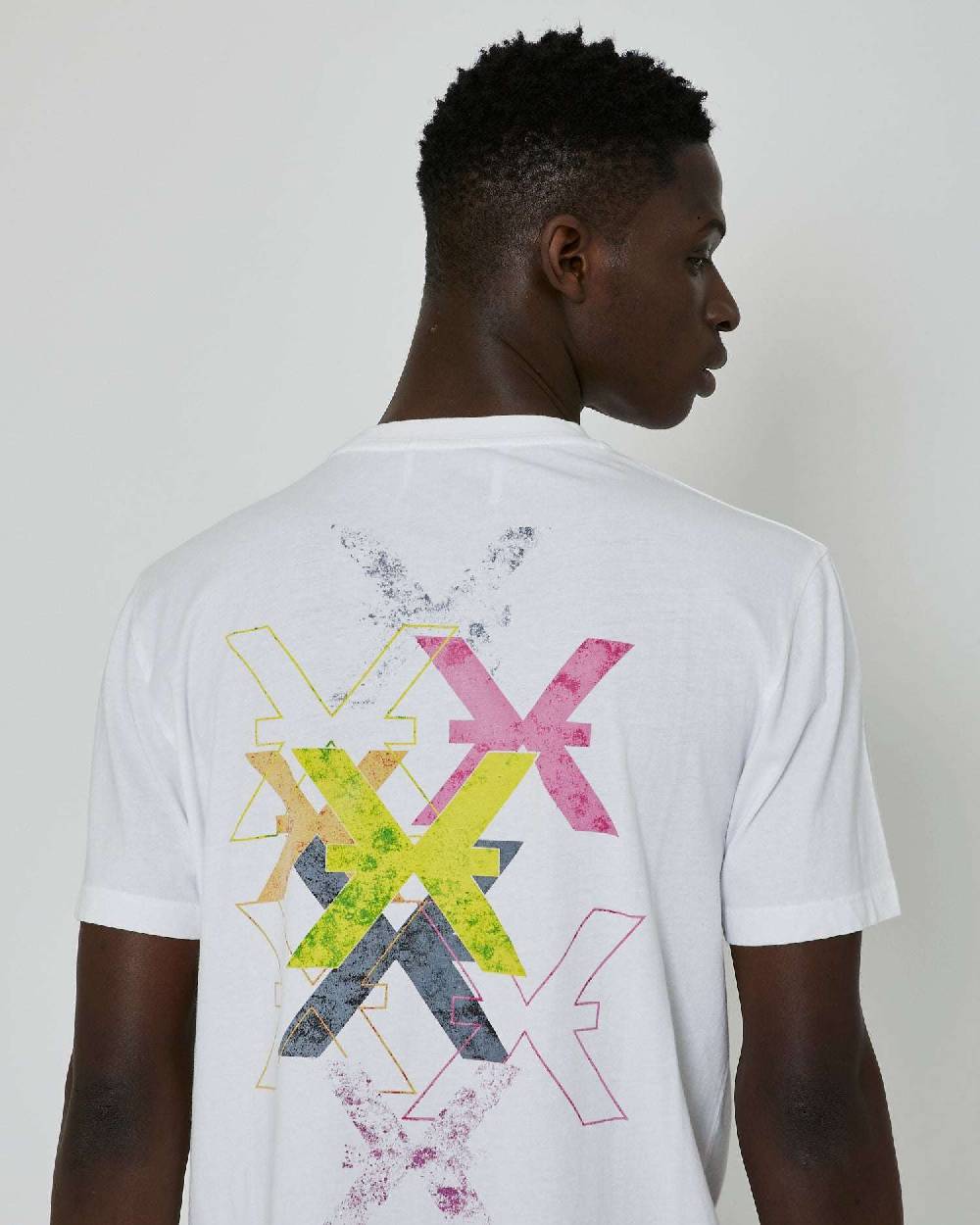 John Richmond T-shirt con stampa applicata sul retro Prezzo Ridotto
