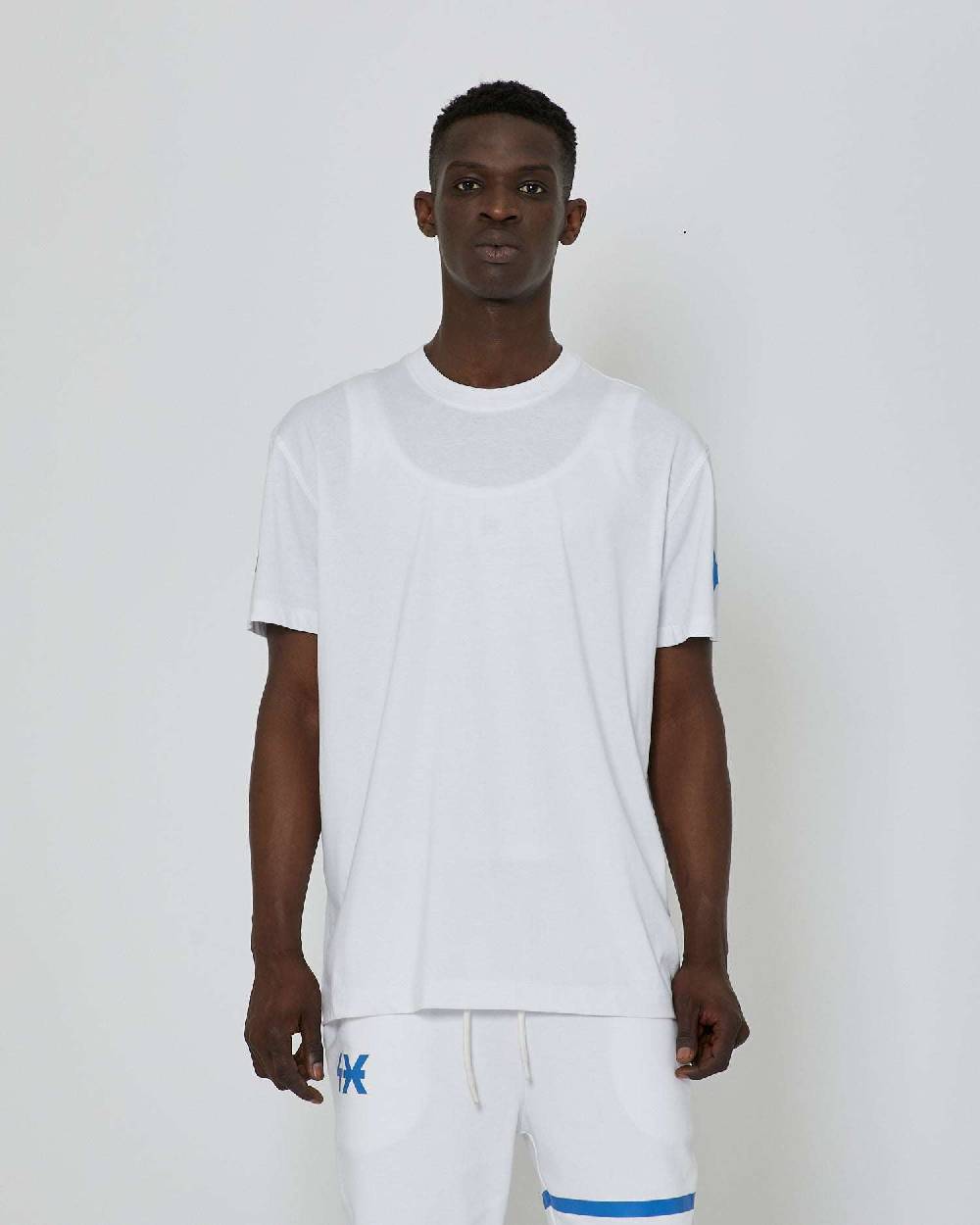 John Richmond T-shirt basic con logo applicato sulla manica Sottocosto