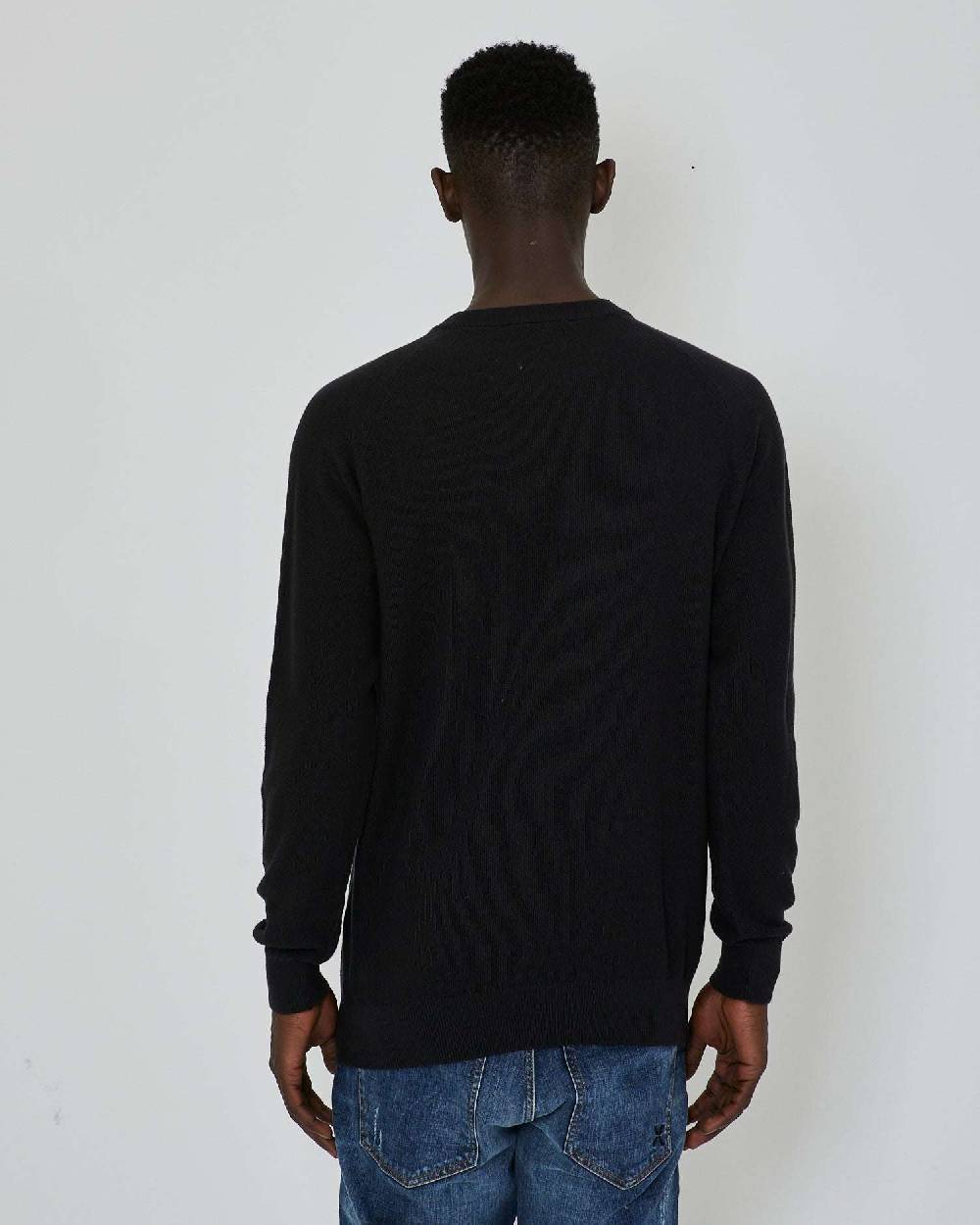 John Richmond Maglia con logo ricamato tone sur tone Sconto