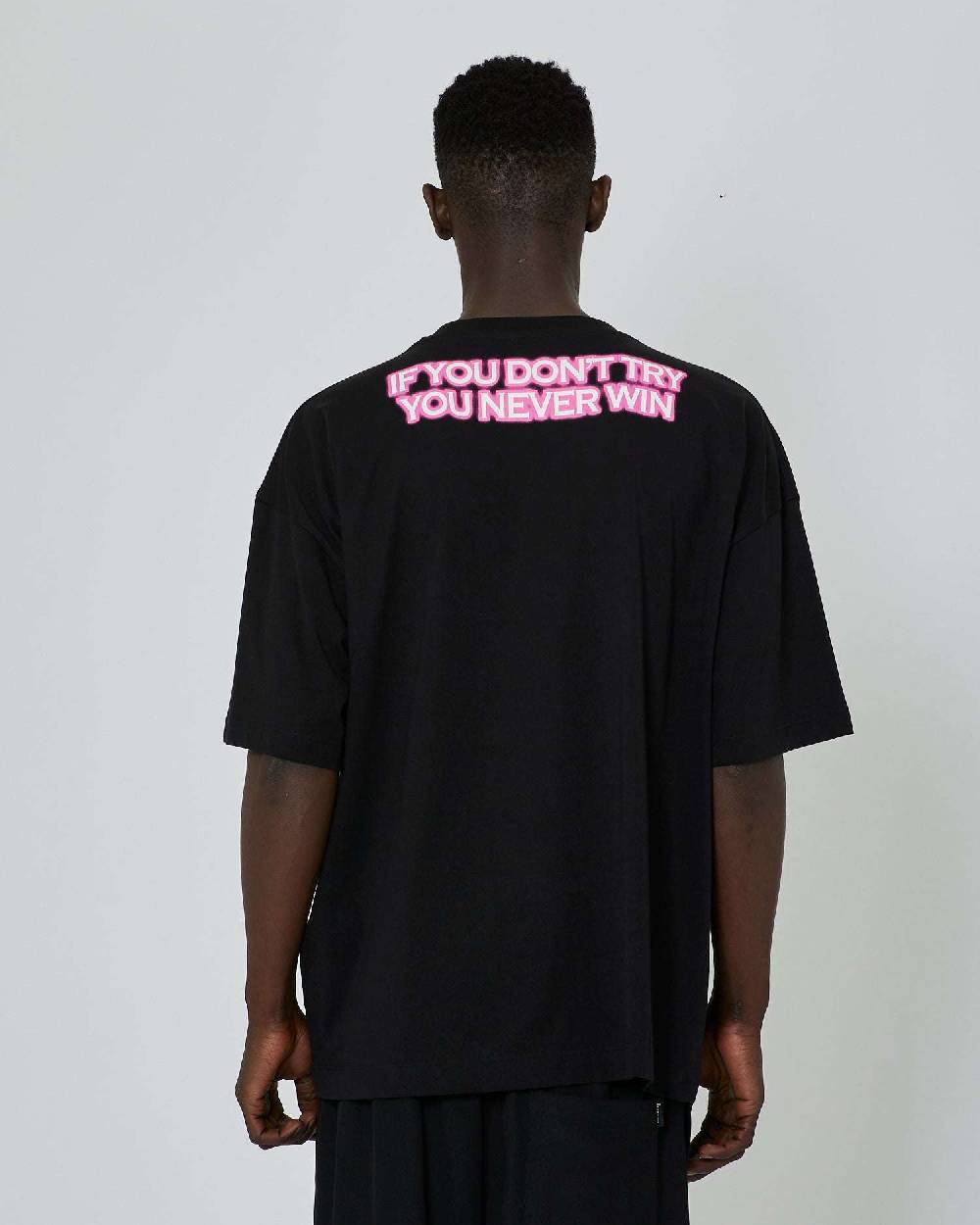John Richmond T-shirt con grafica applicata sul retro e logo impresso sul davanti Offerte