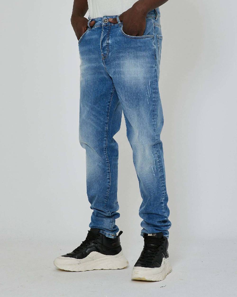 John Richmond Jeans slim con lavaggio bleaching Negozio