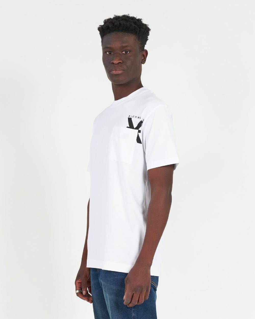 John Richmond T-shirt con logo a contrasto sul davanti In Saldo