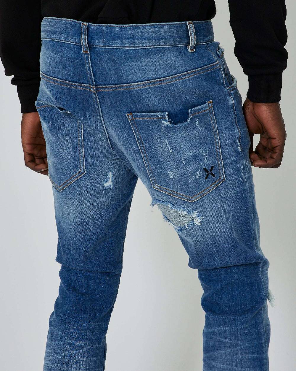 John Richmond Jeans slim con strappi sul davanti Italia