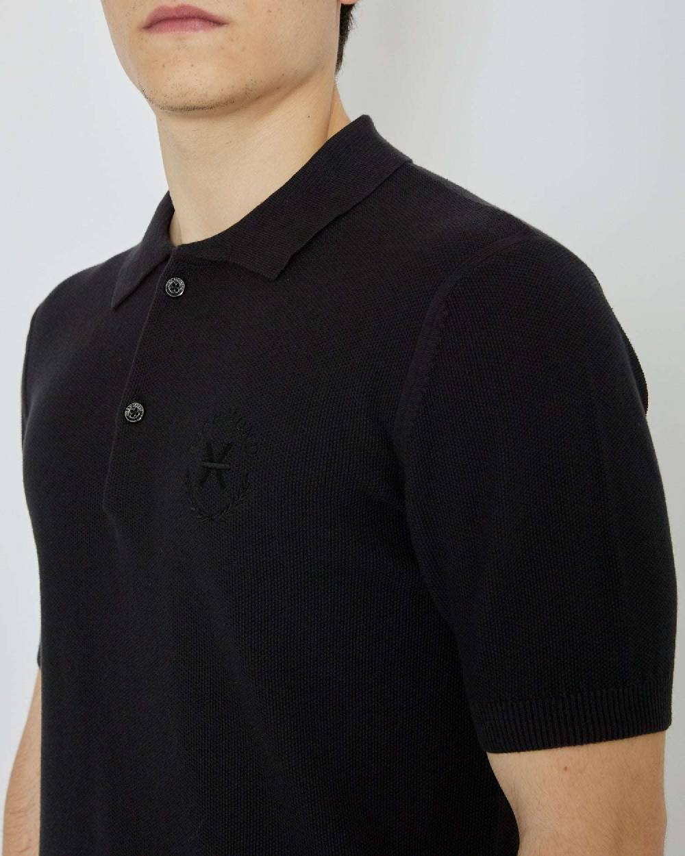 John Richmond Maglia a polo con logo ricamato sul davanti Nuovo