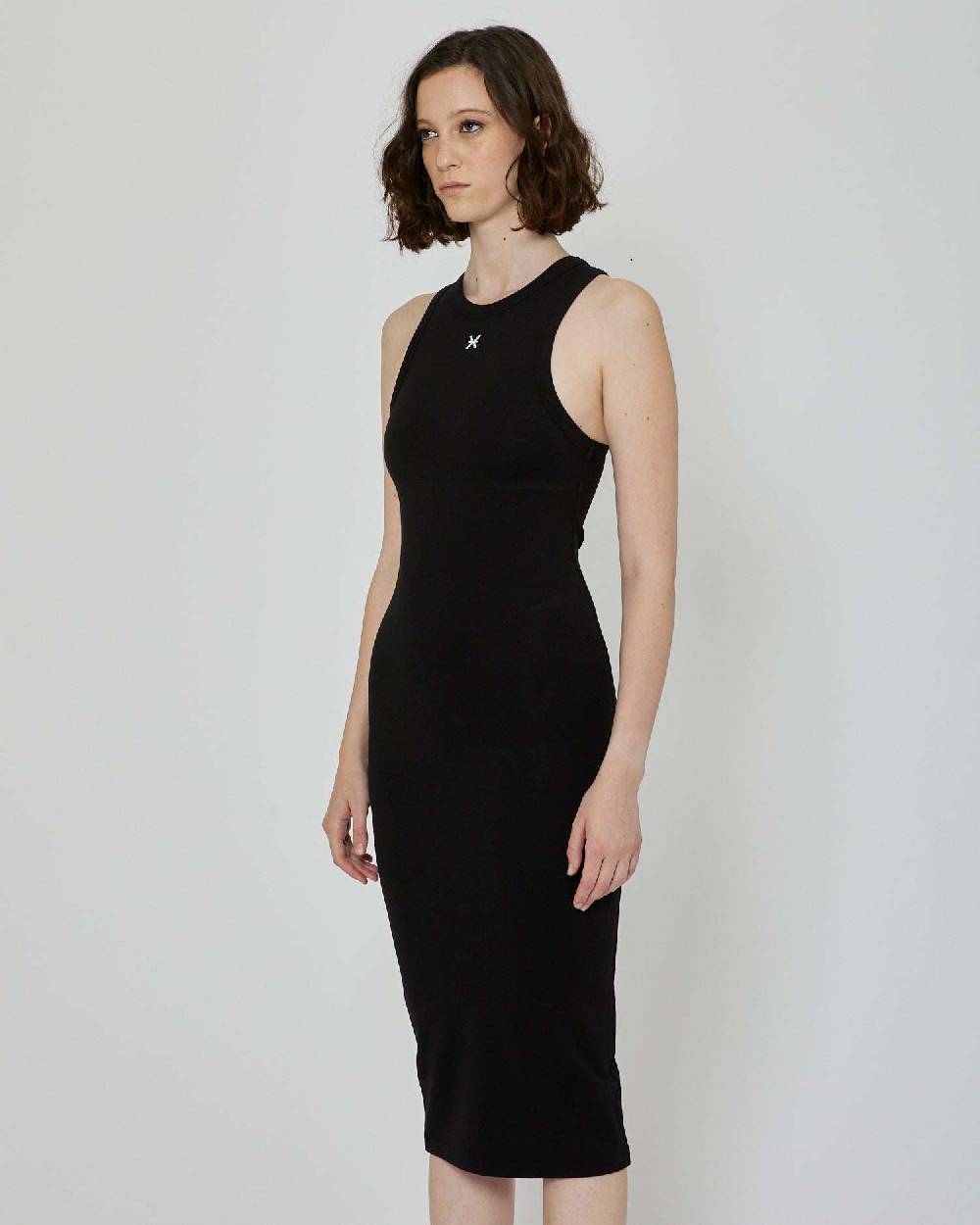 John Richmond Abito midi con logo frontale Vendita