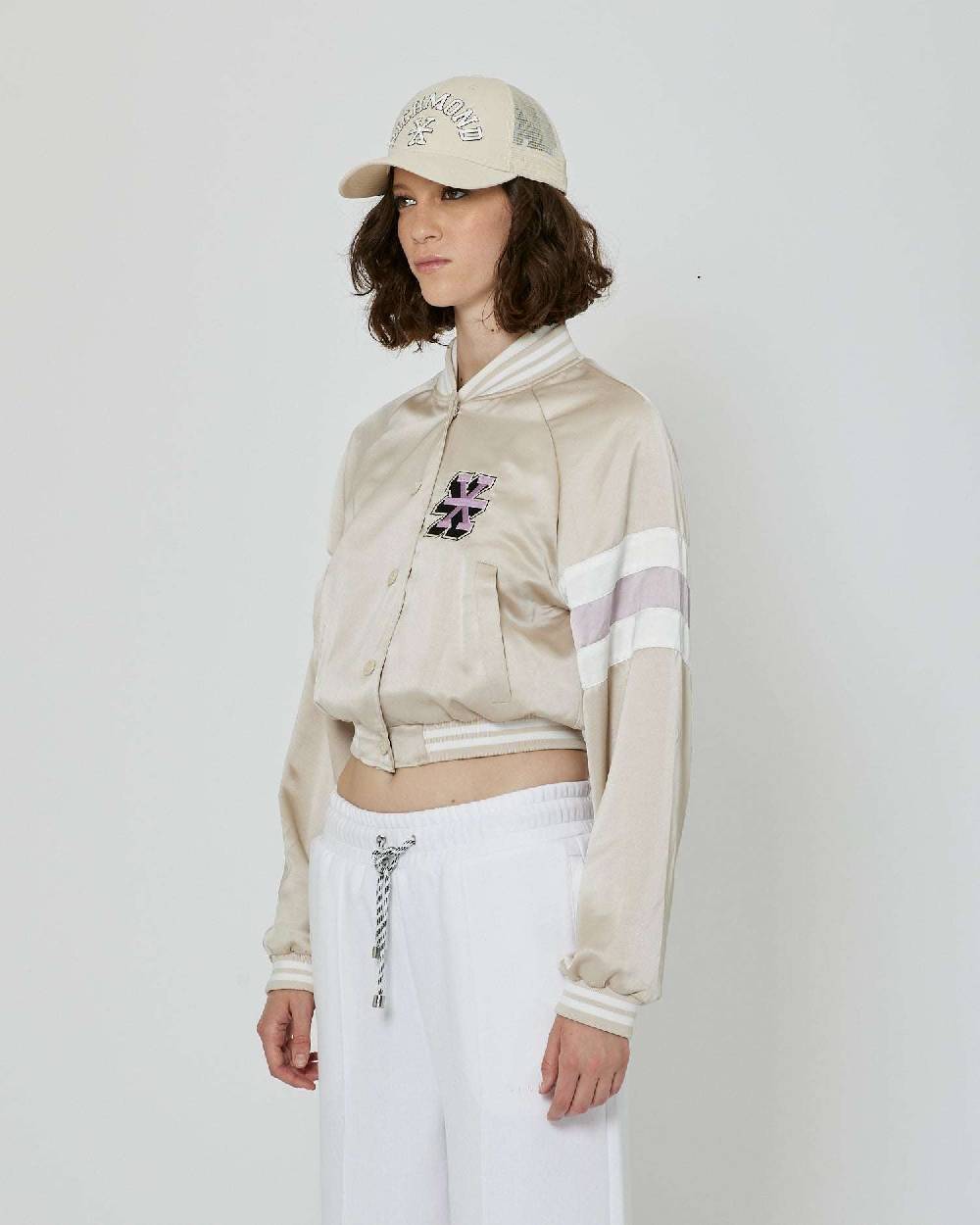 John Richmond Bomber crop con logo Richmond X Negozi Online