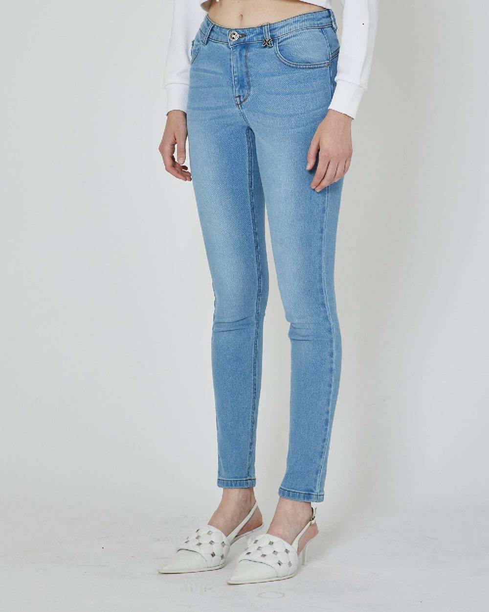John Richmond Jeans slim con logo ricamato sul retro Fino Al -60%