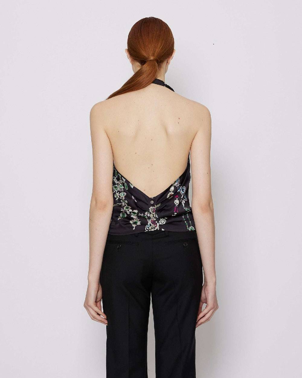 John Richmond Top gilet con collo halter Offerte
