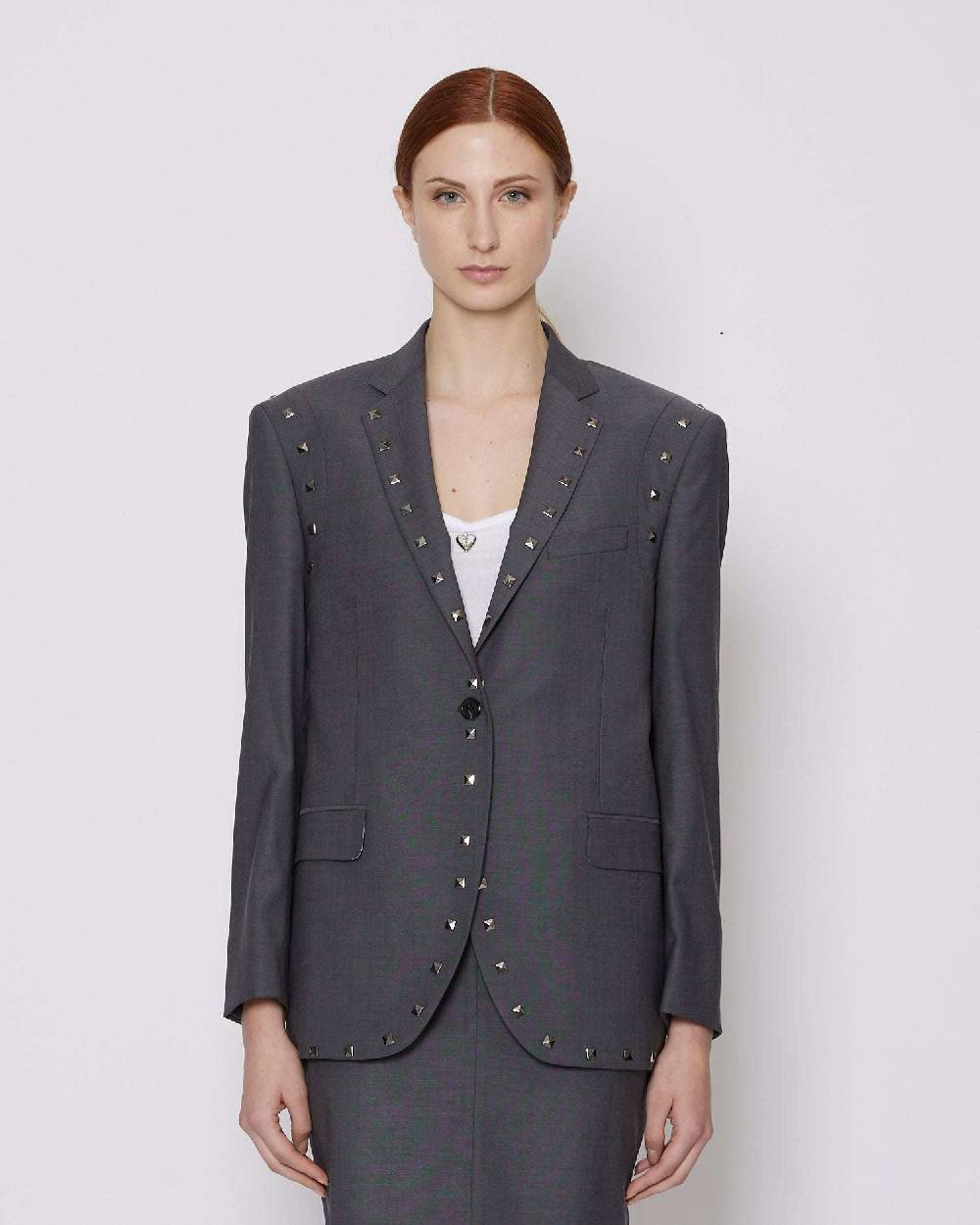 John Richmond Blazer monopetto con applicazioni metalliche Vendite Flash