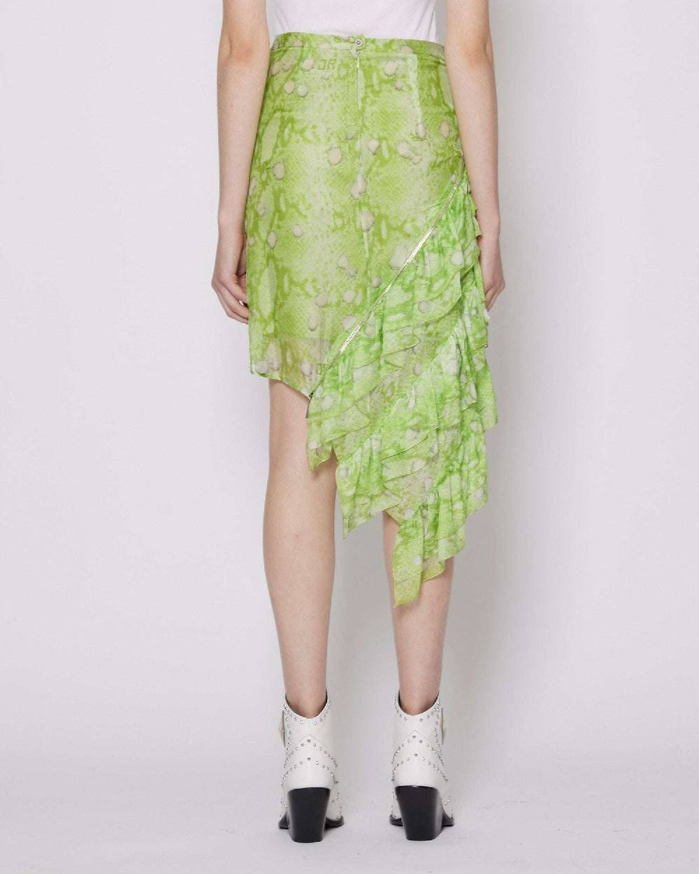 John Richmond Gonna con pattern e balze Moda