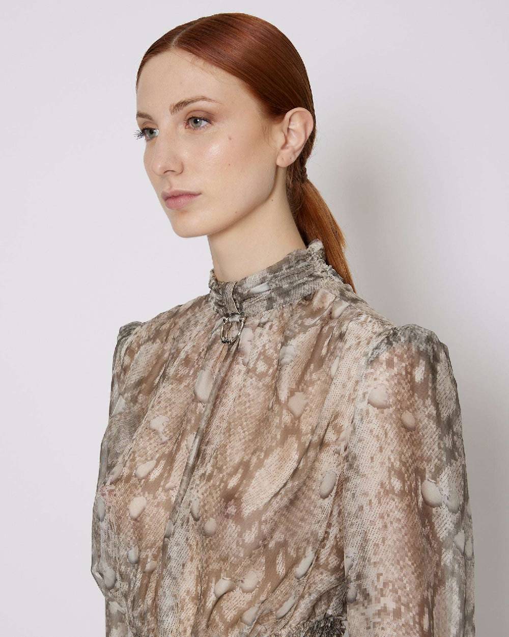 John Richmond Blusa crop con pattern Offerta Pasqua