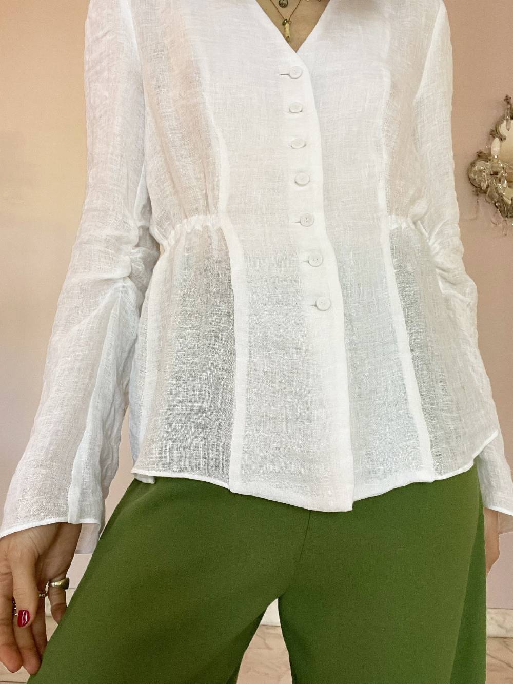 Laviniaturra Camicia con bottoncini Vendita Economica