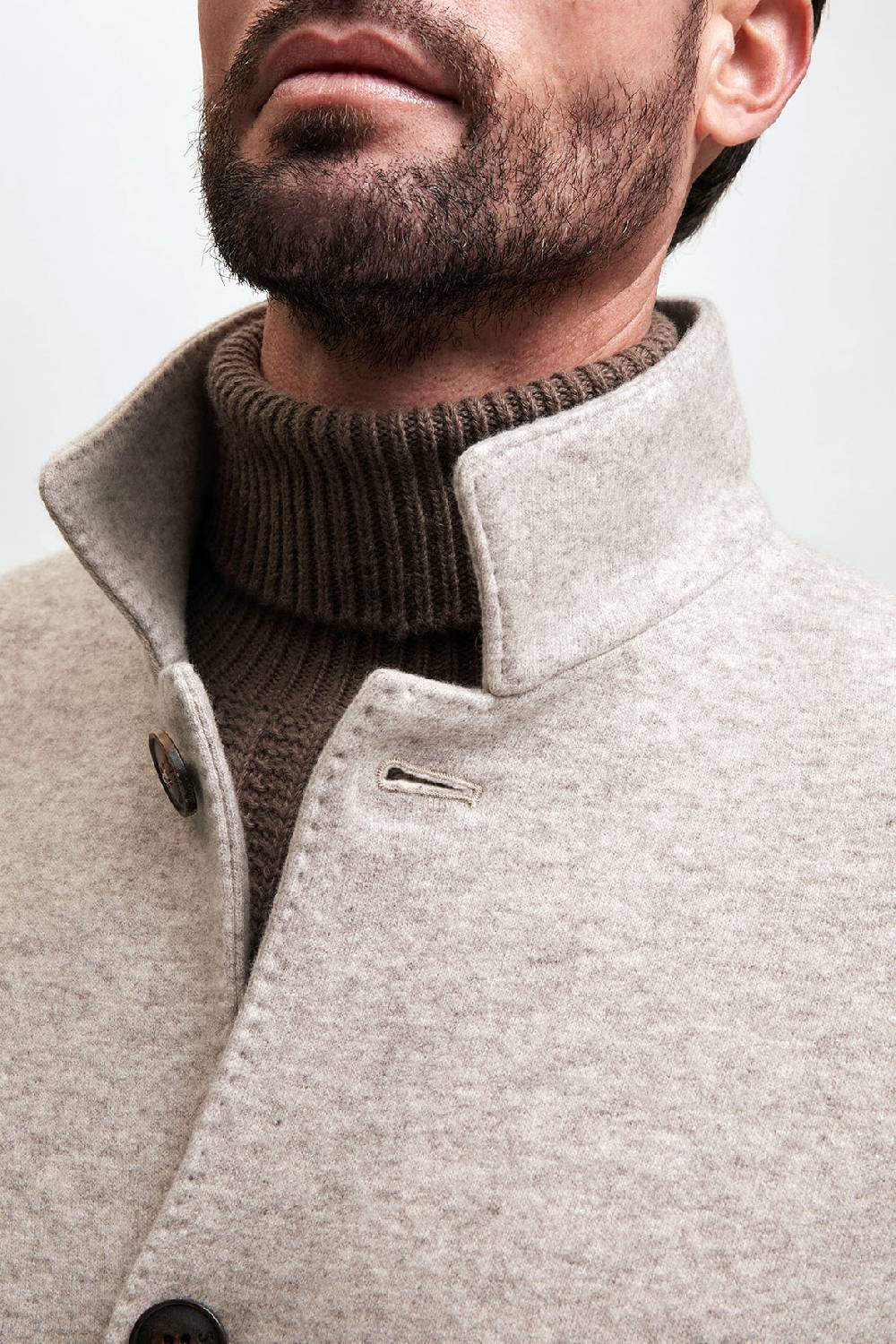 Manzoni 24 Cappotto jersey in tessuto cashmere Loro Piana Offerte