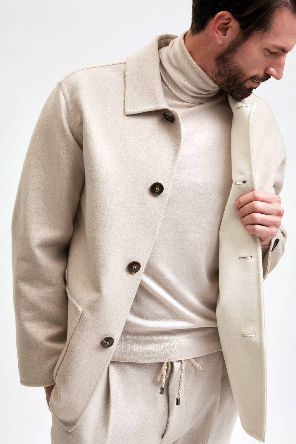Manzoni 24 Giacca in tessuto cashmere Loro Piana Vendita Economica