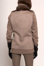 Manzoni 24 Gilet zibellino con tessuto cashmere Loro Piana In Linea