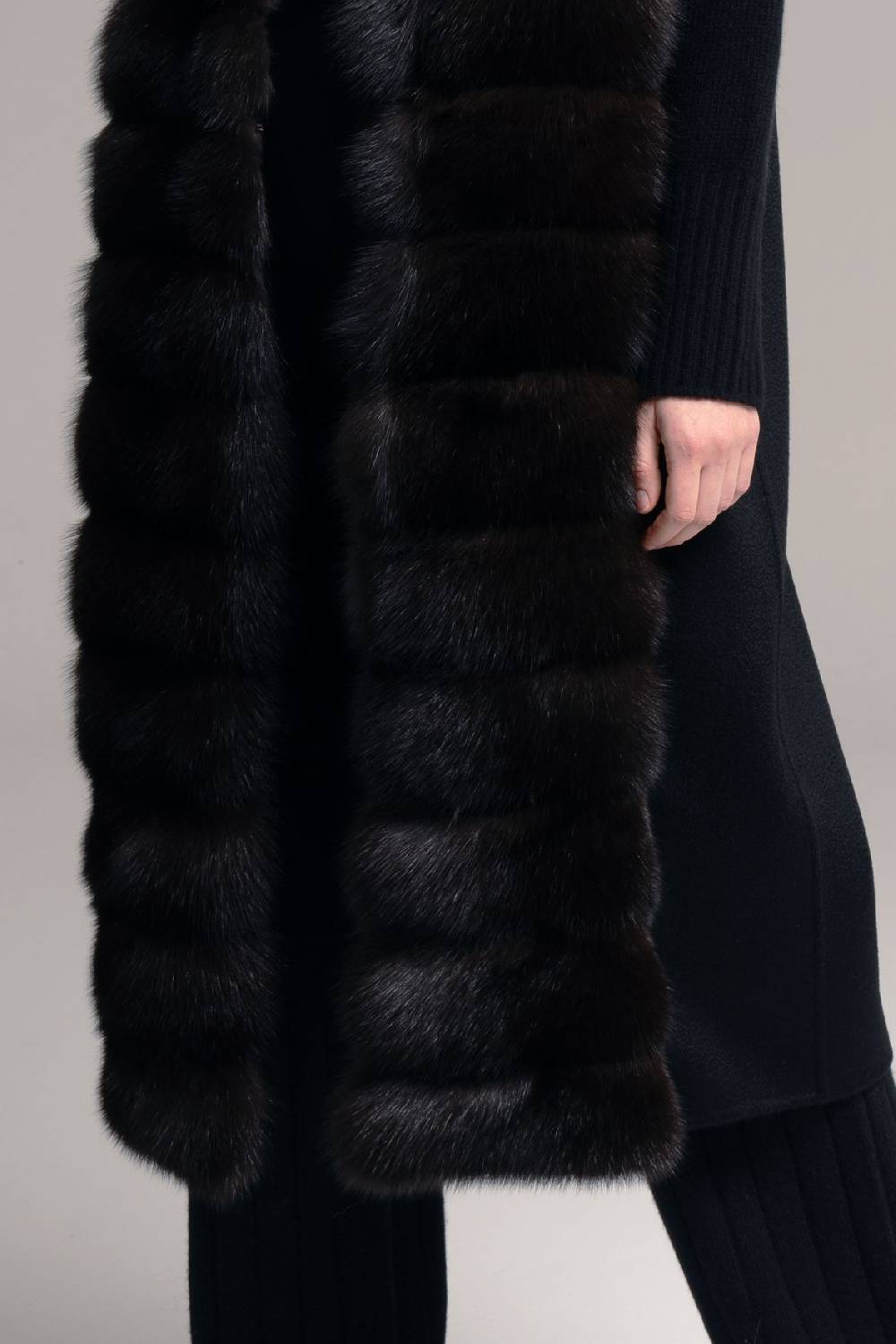 Manzoni 24 Gilet zibellino con cashmere Qualità