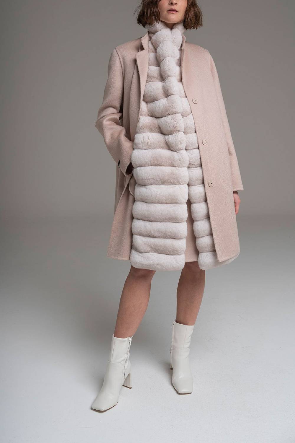 Manzoni 24 Gilet chinchilla con cashmere Soddisfazione Garantita