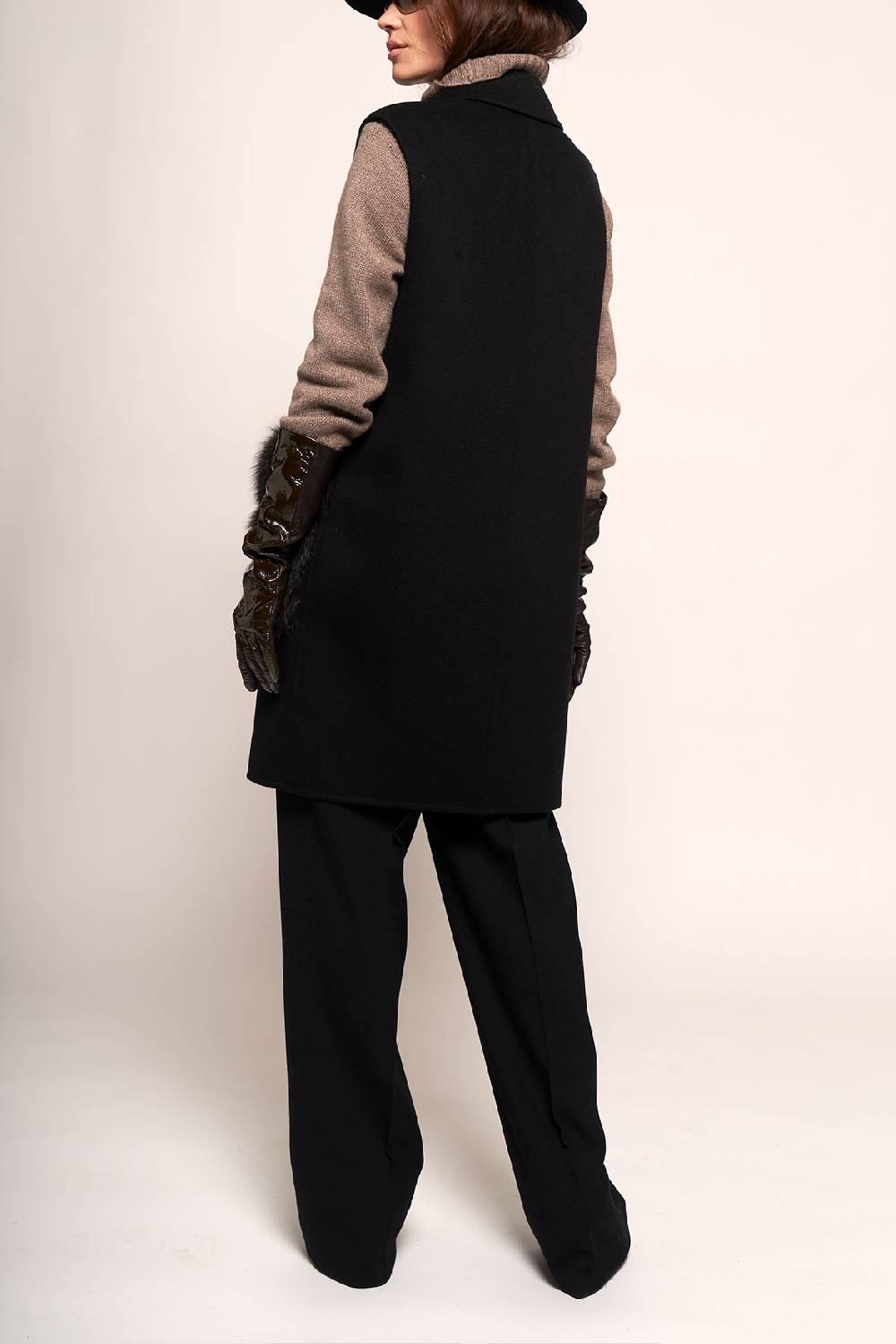 Manzoni 24 Gilet in tessuto cashmere Loro Piana con tasche zibellino Qualità Garantita