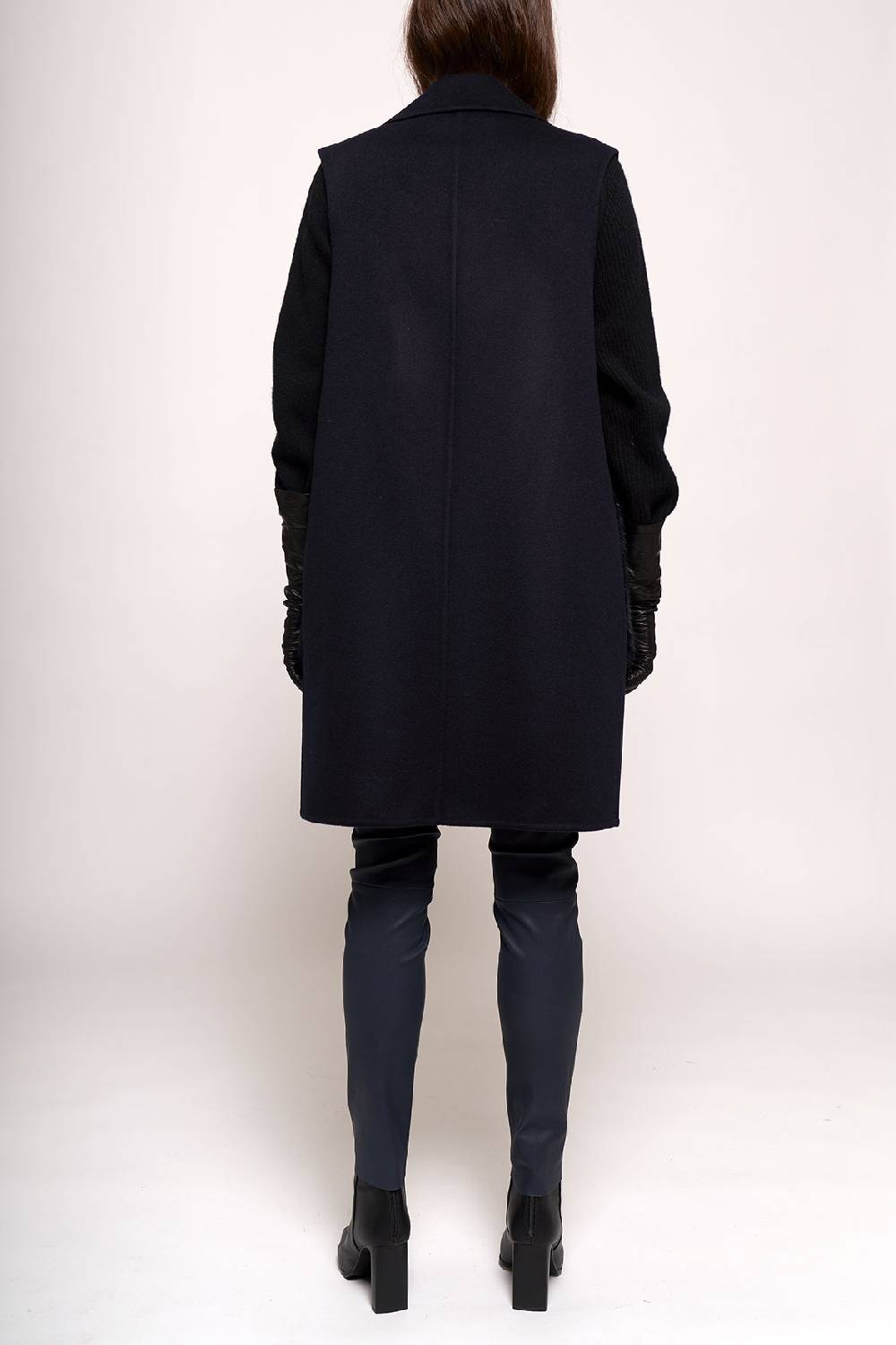 Manzoni 24 Gilet in tessuto cashmere Loro Piana con tasche visone Negozi Online