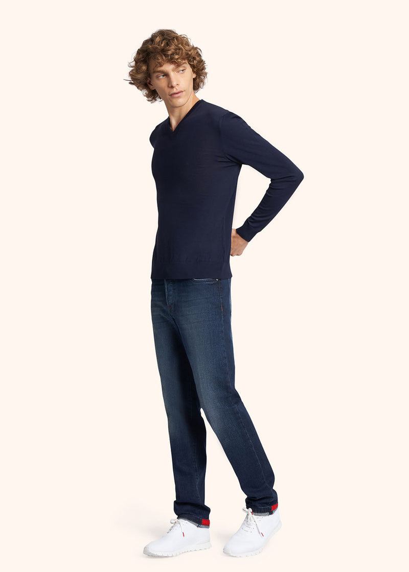 Kiton PANTALONI ULTRA SLIM COTONE UPNJSM2J0763A03 Pezzi Unici