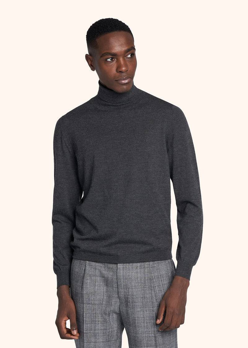 Kiton MAGLIA COLLO ALTO Cashmere UK04W22984 Prezzo Ridotto