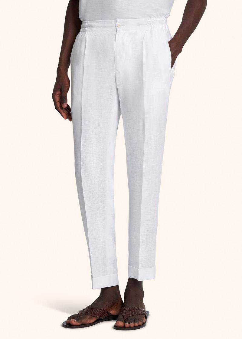 Kiton PANTALONI LINO UPN01H0883801 Offerta