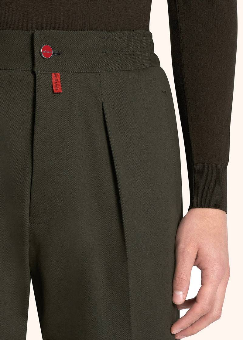 Kiton PANTALONI COTONE UP1LACK0171B03 Economico