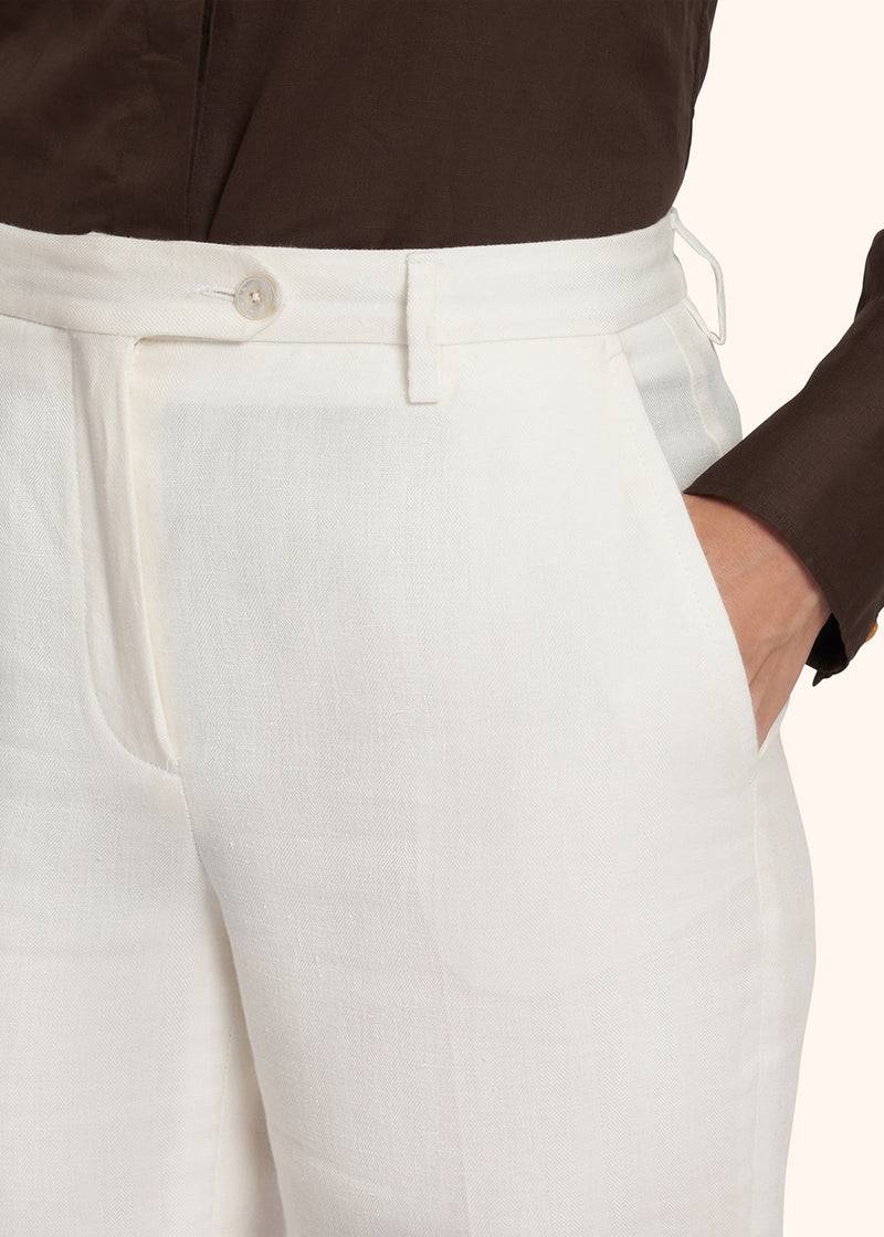 Kiton PANTALONI LINO D48125K0939B02 Vendita Calda
